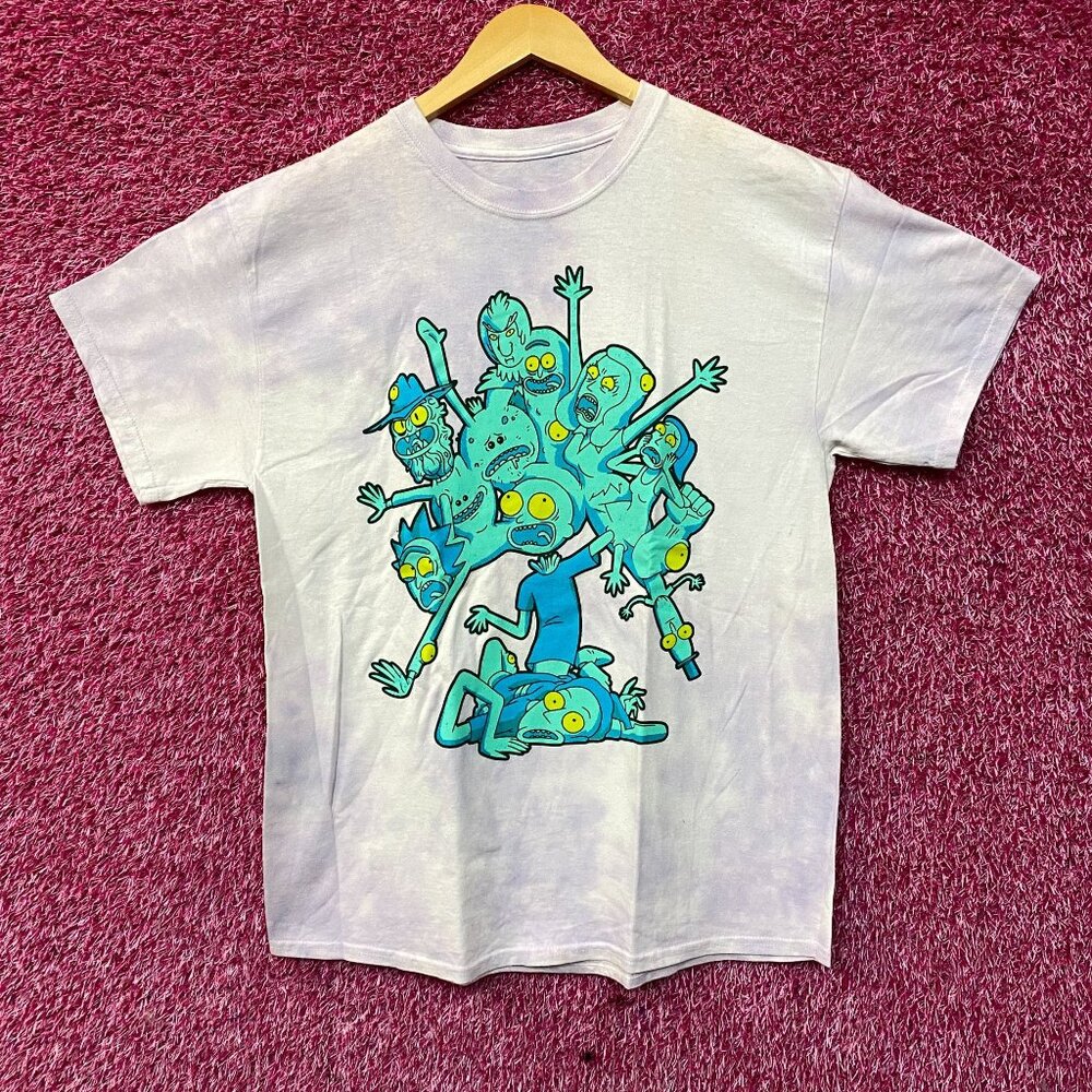 Adult Swim Rick & Morty Mutated Graphic Design T-Shirt Large